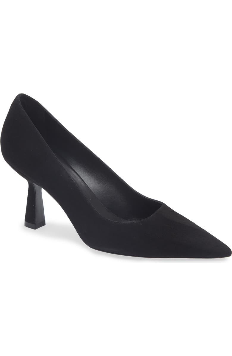 Stuart Weitzman Stuart Supersculpt 75 Pump, Main, color, Black Suede