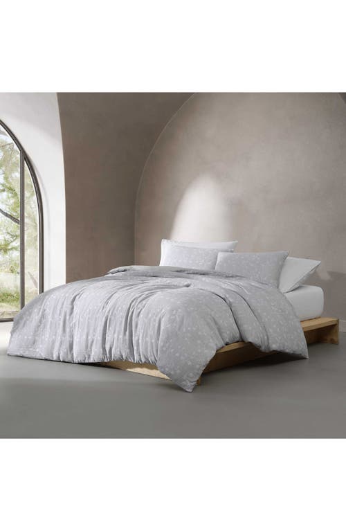 Calvin Klein Umbra Floral Duvet Cover & Shams Set In Gray