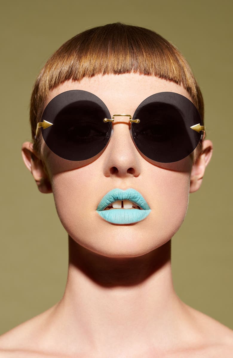 Karen Walker Disco Circus 60mm Rimless Round Sunglasses, Alternate, color, 