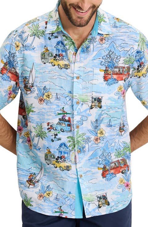 Adventurous Ears Linen Button-Up Shirt