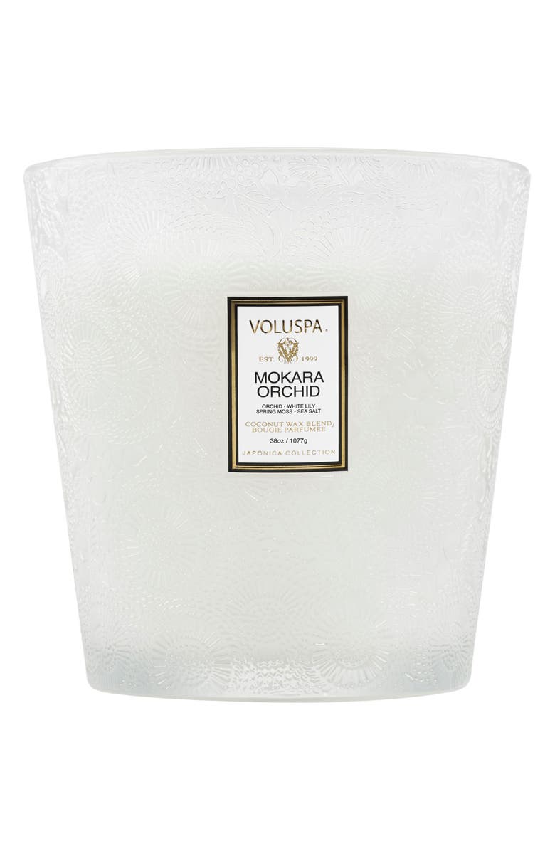 Voluspa Mokara Orchid Three-Wick Hearth Candle, Alternate, color,