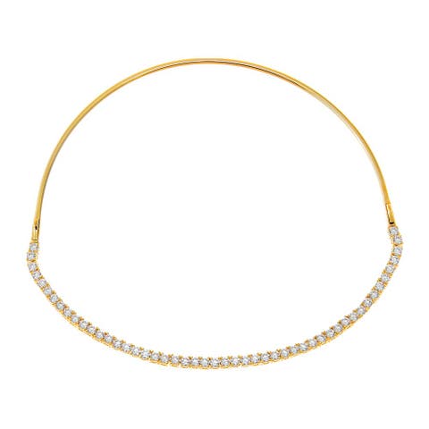 CZ Half Tennis Collar Choker