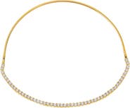 BY ADINA EDEN CZ Half Tennis Collar Choker