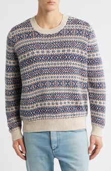 Corridor Fair Isle Alpaca Blend Crewneck Sweater