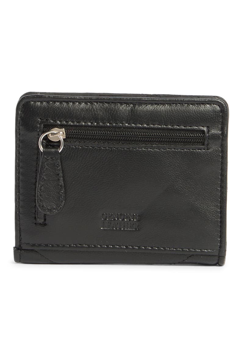 Quilted Bifold Wallet, Alternate, color, BLACK
