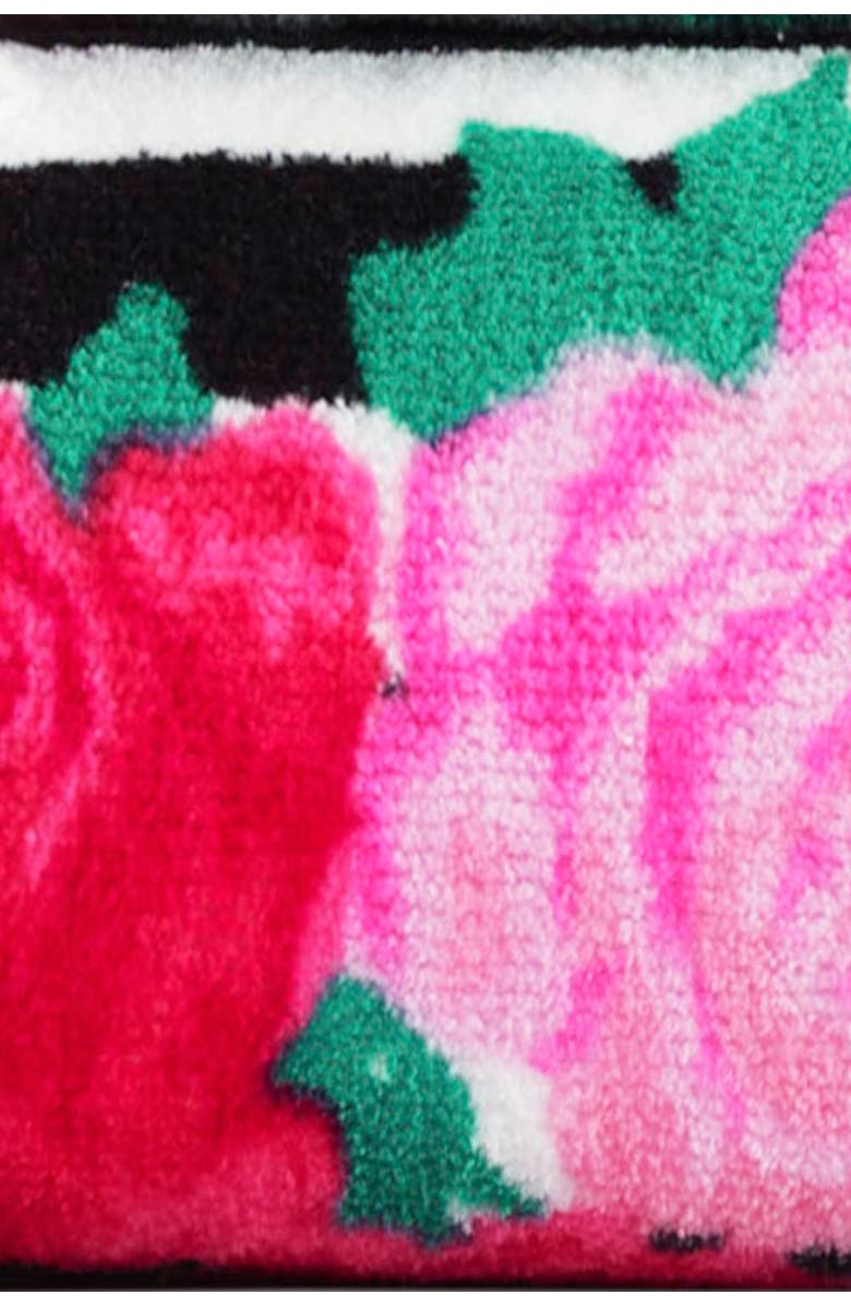 Betsey Johnson Flower Stripe Pink 3-Piece Towel Set, Alternate, color,