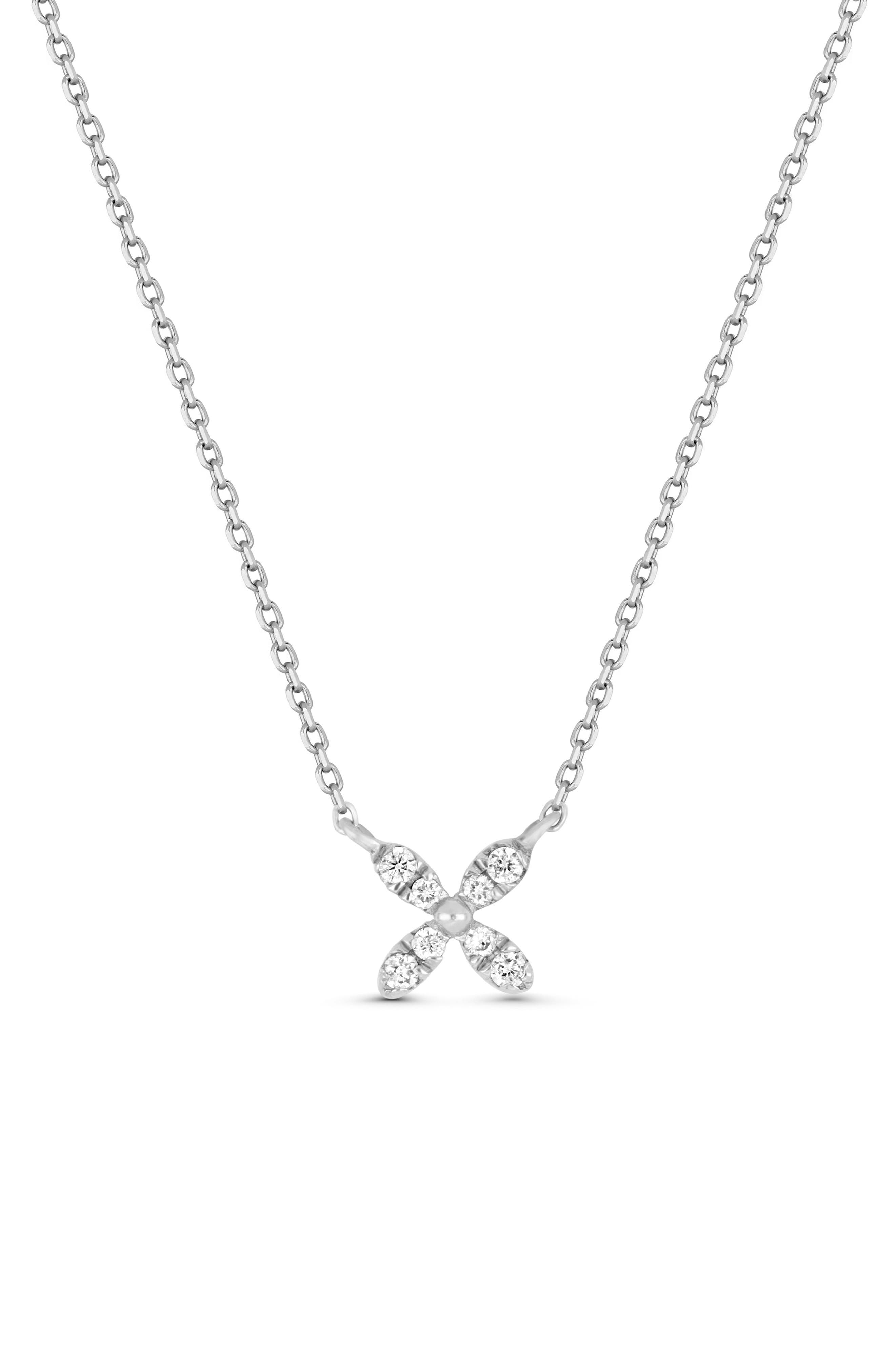 Icon 18k Gold Diamond Pendant Necklace
