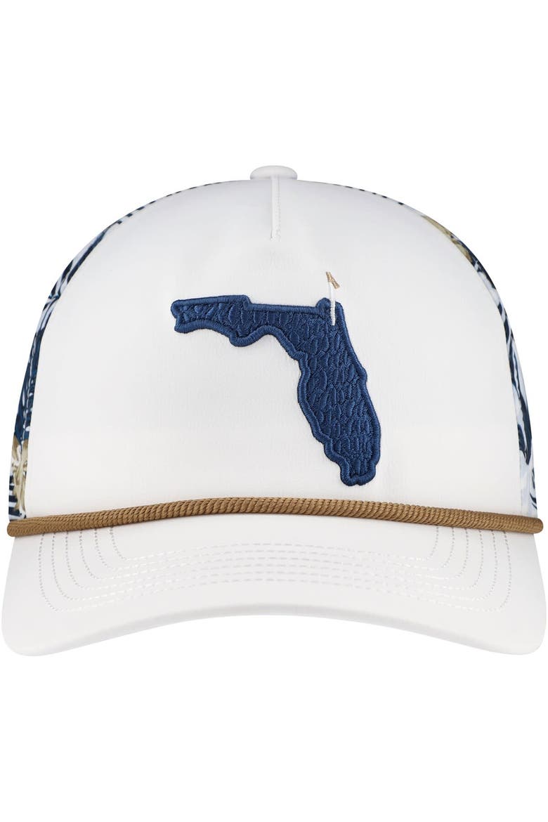 Men's Puma White THE PLAYERS Tropics Tech Rope Flexfit Adjustable Hat, Alternate, color, White