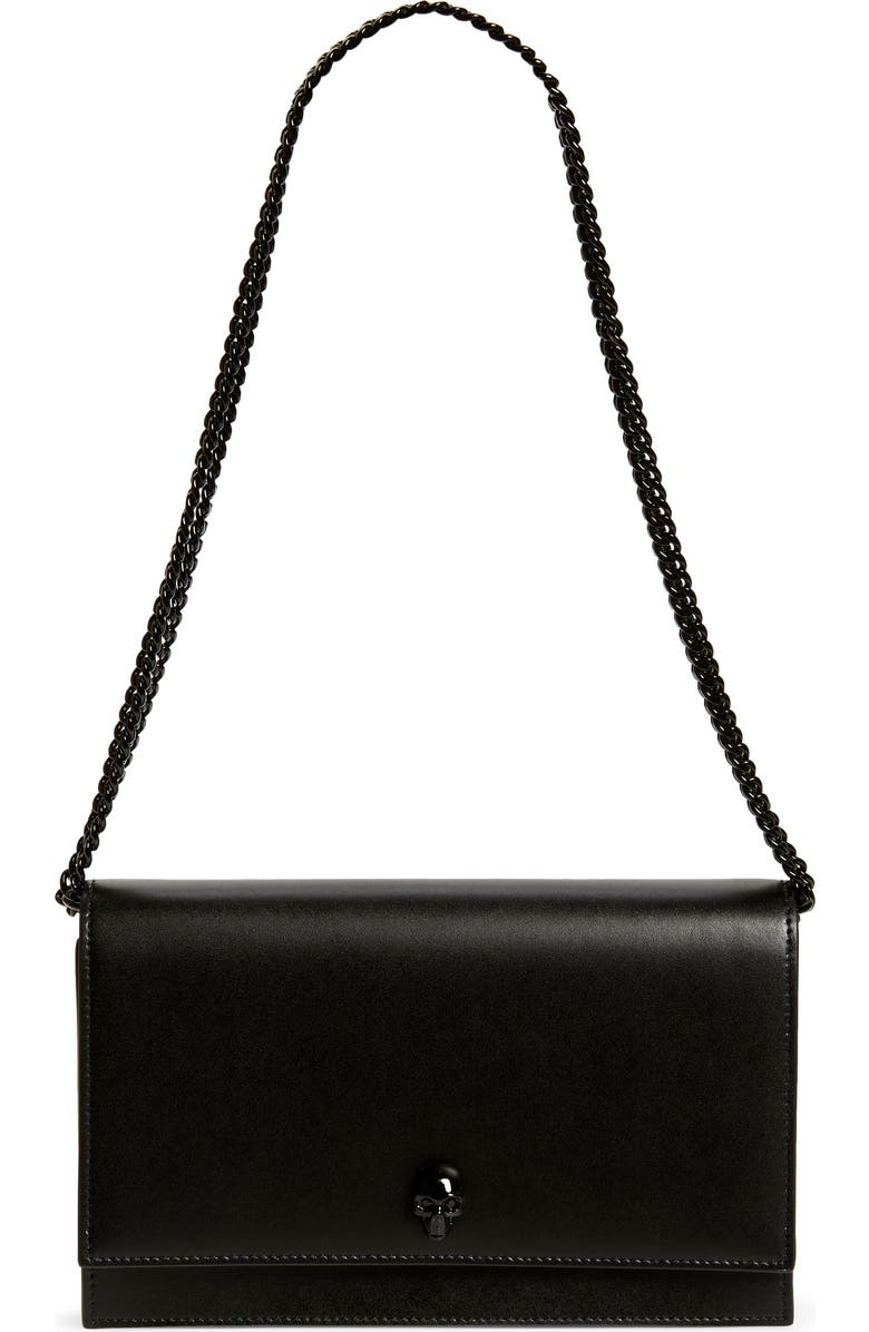 McQueen Alexander McQueen Medium Skull Leather Shoulder Bag, Main, color,