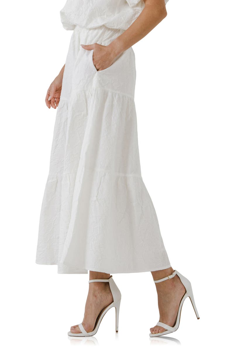 Endless Rose Textured Midi Skirt, Alternate, color, 