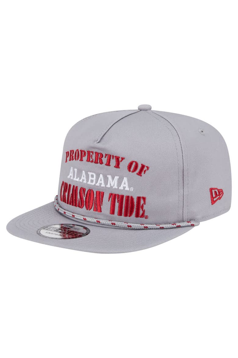 Men's New Era Gray Alabama Crimson Tide Golfer Vintage Adjustable Hat, Alternate, color, Gray