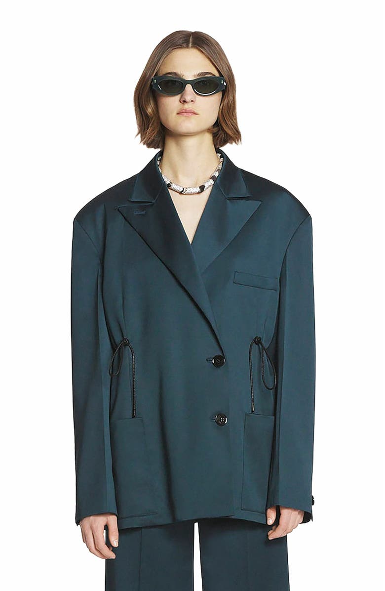 Lanvin OVERSIZED BELTED JACKET, Alternate, color, 