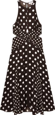 Reiss Nayla Mixed Polka Dot Cover-Up Dress