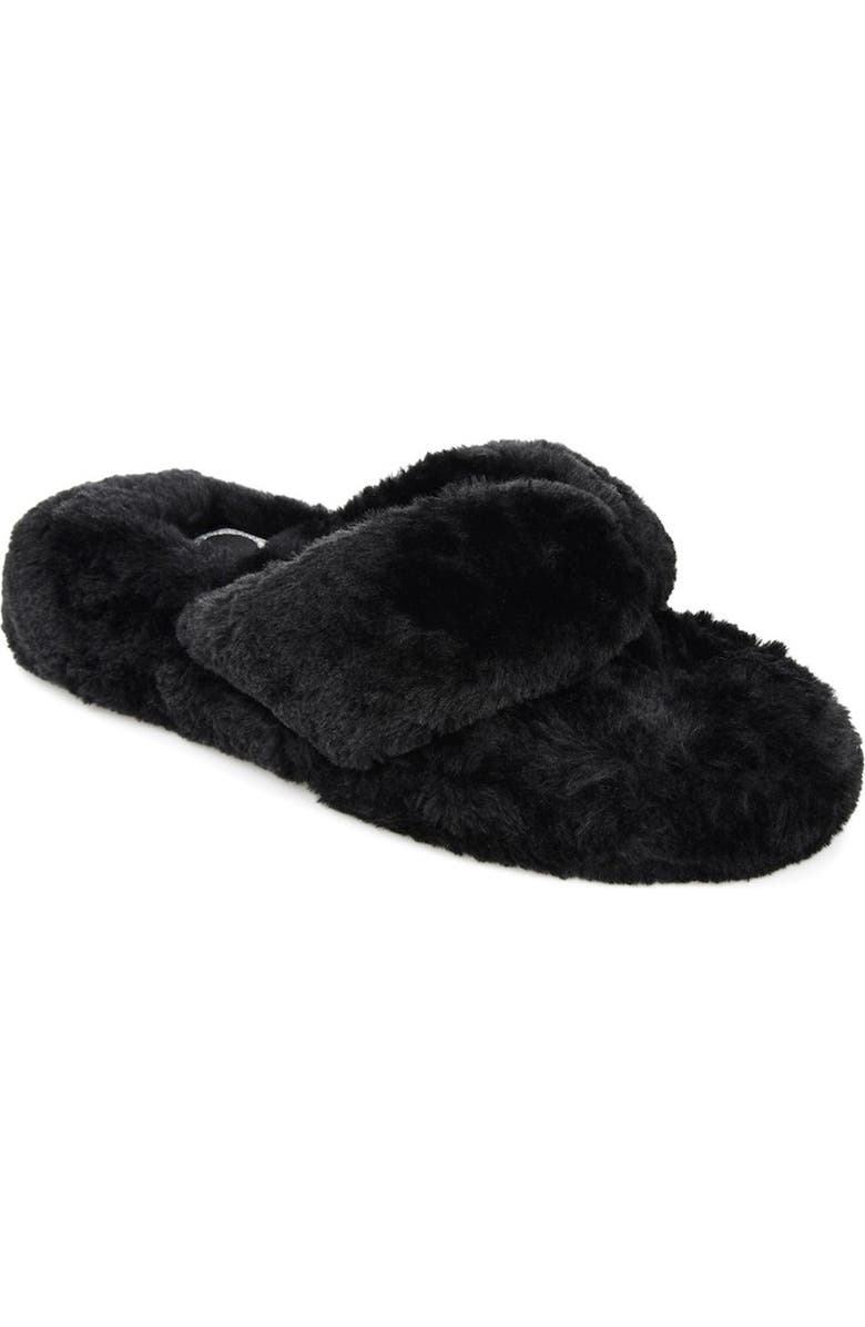 Journee Collection Dream Faux Fur Slipper, Main, color,