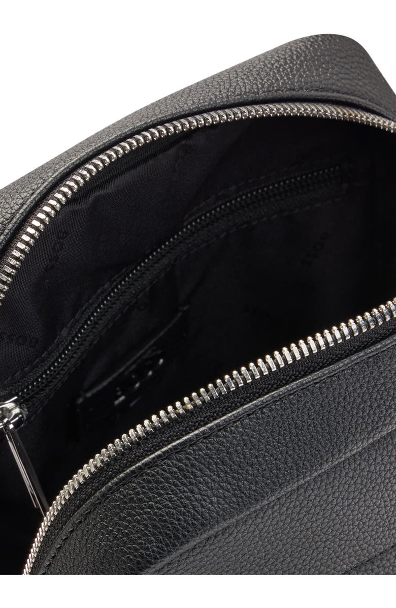 HUGO Ray Faux Leather Sling Bag, Alternate, color, Black