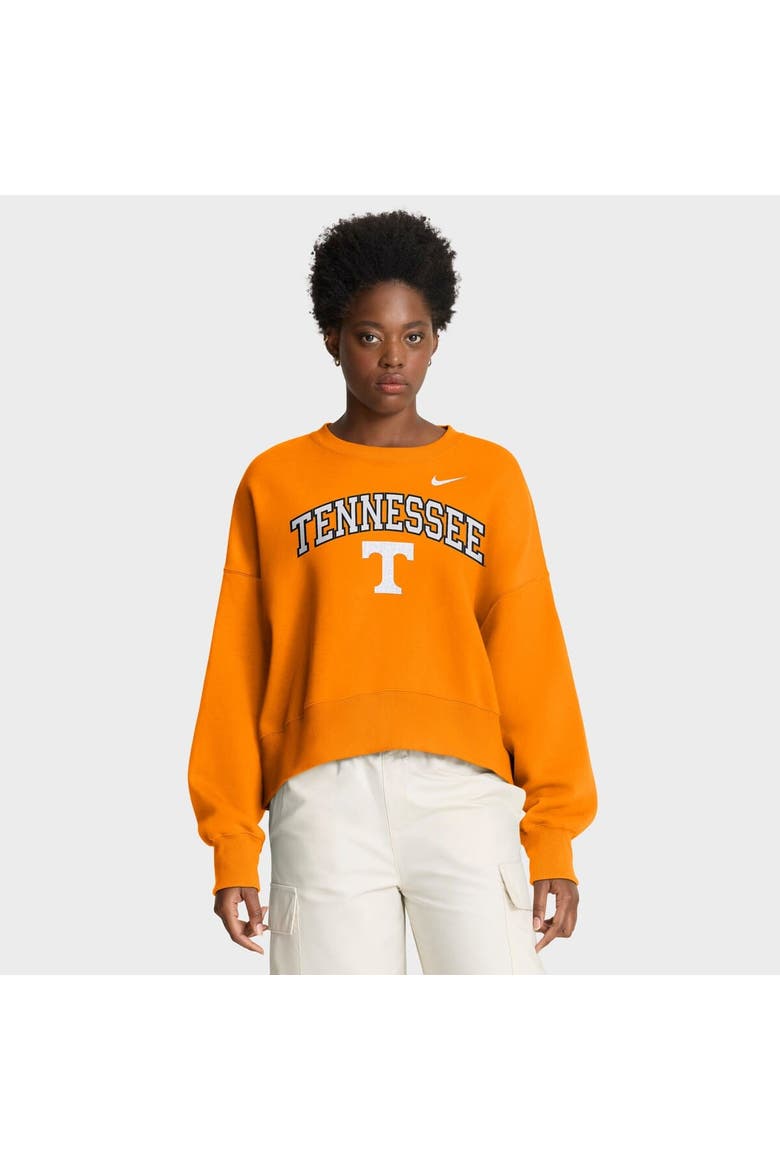 Women's Nike Tennessee Orange Tennessee Volunteers Oversized Phoenix Arch Pullover Sweatshirt, Main, color, Tennessee Orange