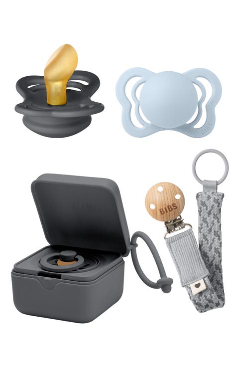 Pacifer, Pacifier Box & Pacifier Clip Set