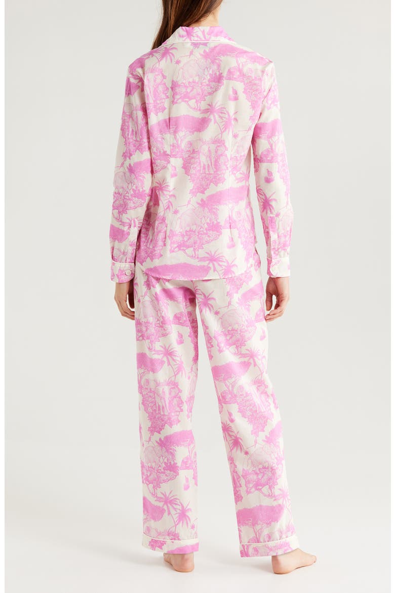 Long Sleeve Cotton Pajamas, Alternate, color, LOXODONTA PINK