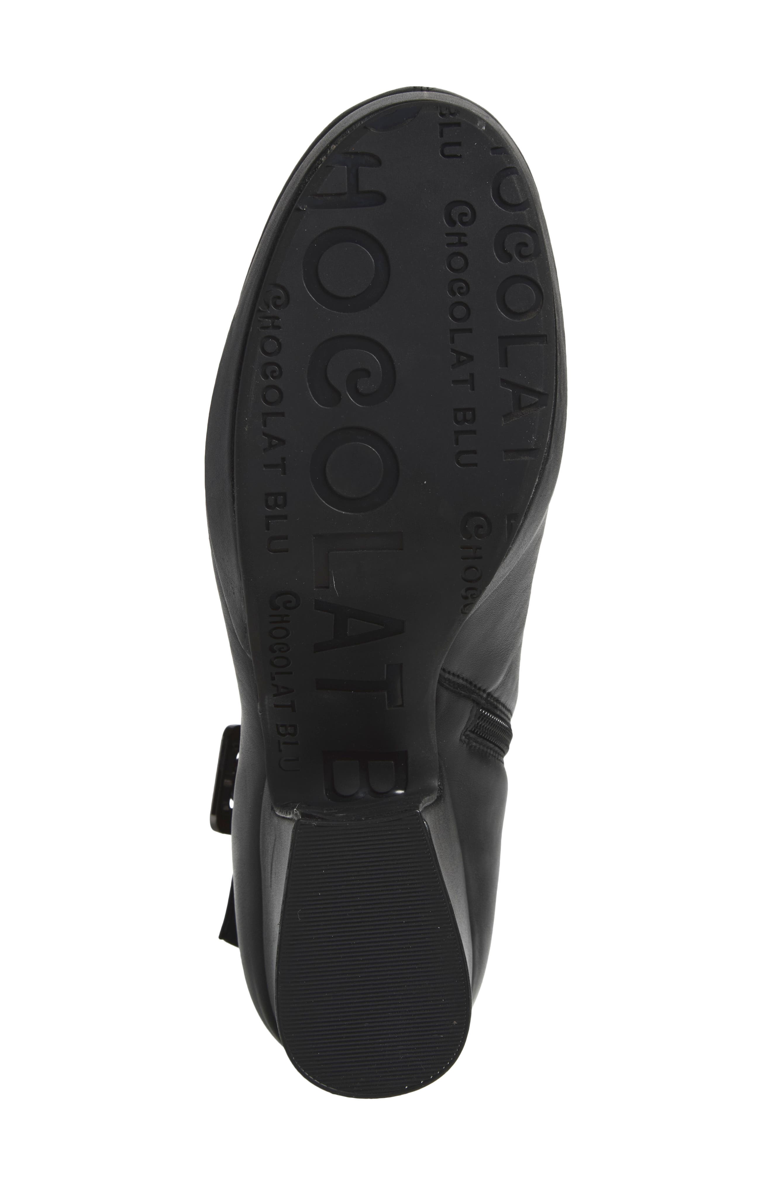 Isabella Leather Boot, Alternate, color, BLACK LEATHER