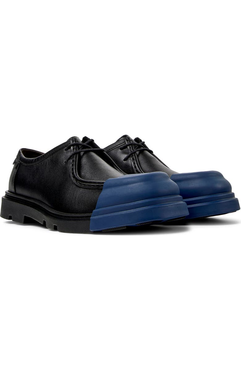 Camper Junction Cap Toe Penny Loafer, Main, color, Black