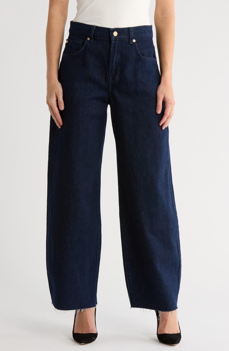 7 For All Mankind Bonnie Curvi Barrel Leg Stretch Jeans, Main, color, Bella