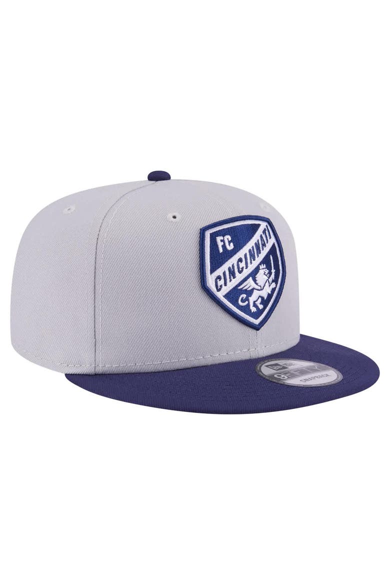 Men's New Era Gray FC Cincinnati Color Pack Two-Tone 9FIFTY Snapback Hat, Alternate, color, Gray