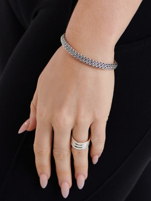 Devata Dragon Bone Oval Chain Bracelet In Metallic