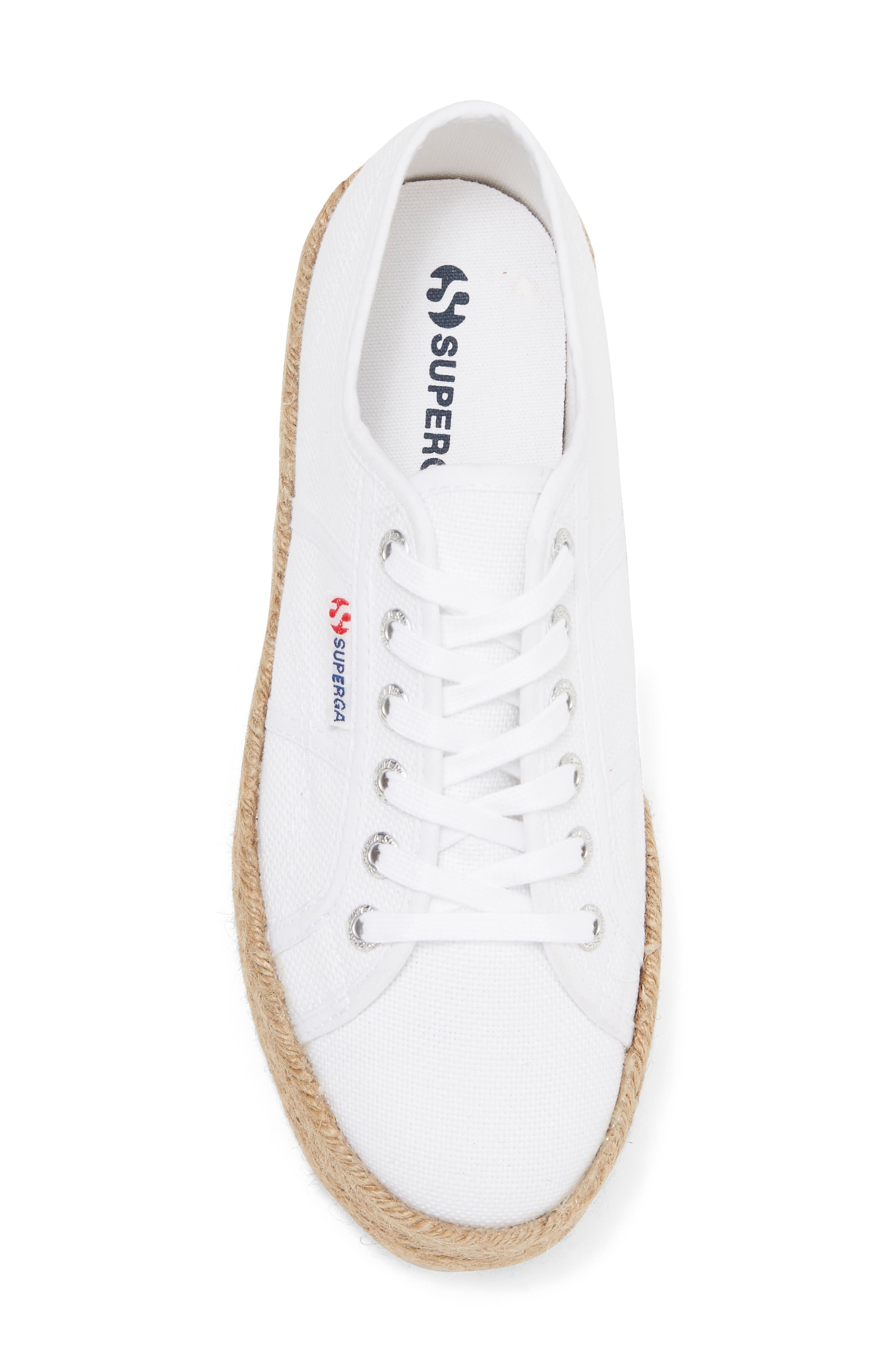 Superga Cotropew Jute Platform Sneaker, Alternate, color, 