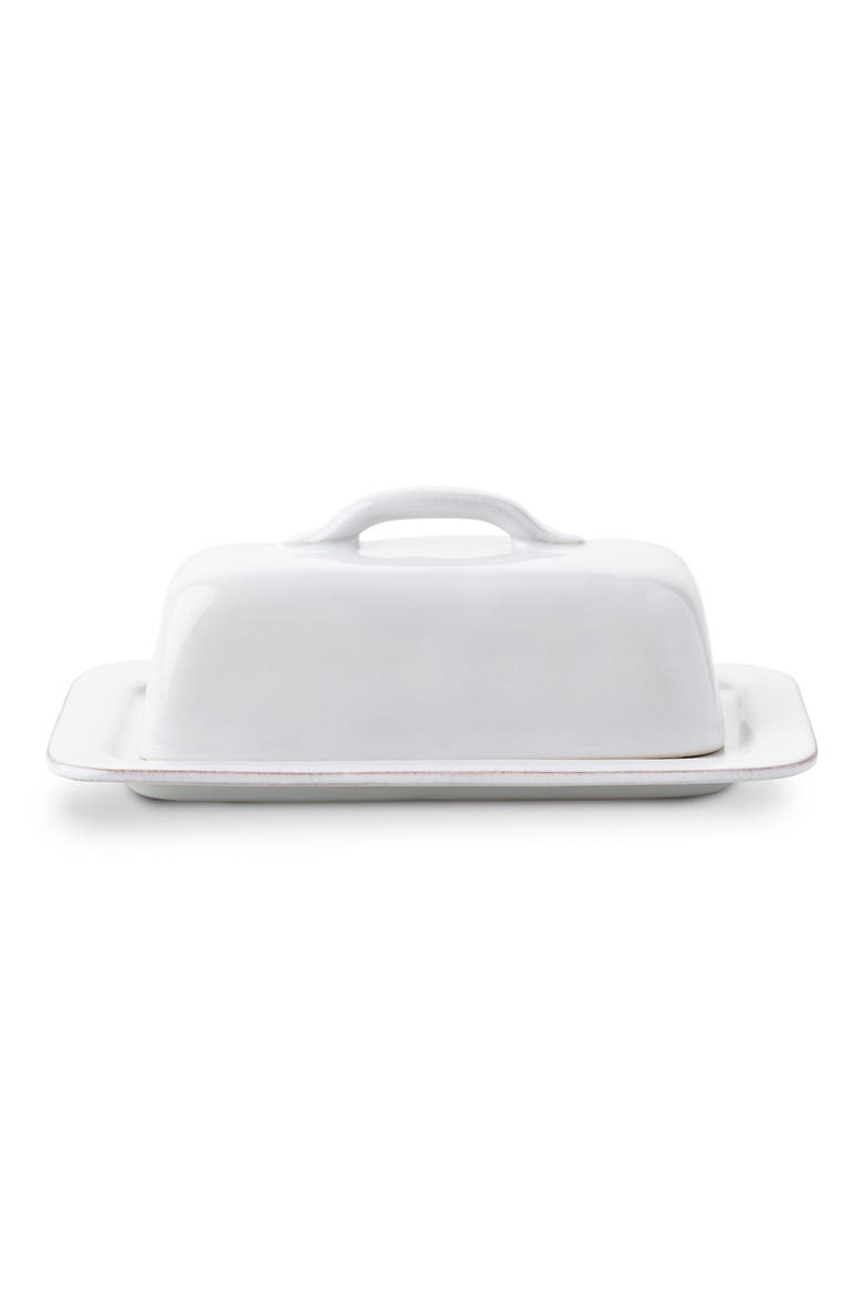 Puro Whitewash Butter Dish, Main, color, WHITEWASH