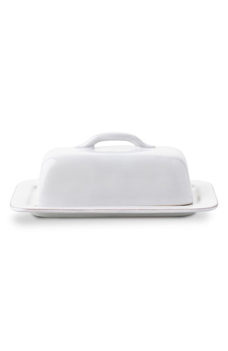 Juliska Puro Whitewash Butter Dish, Main, color, Whitewash