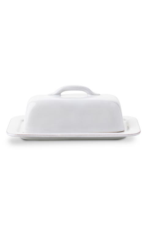 Puro Whitewash Butter Dish