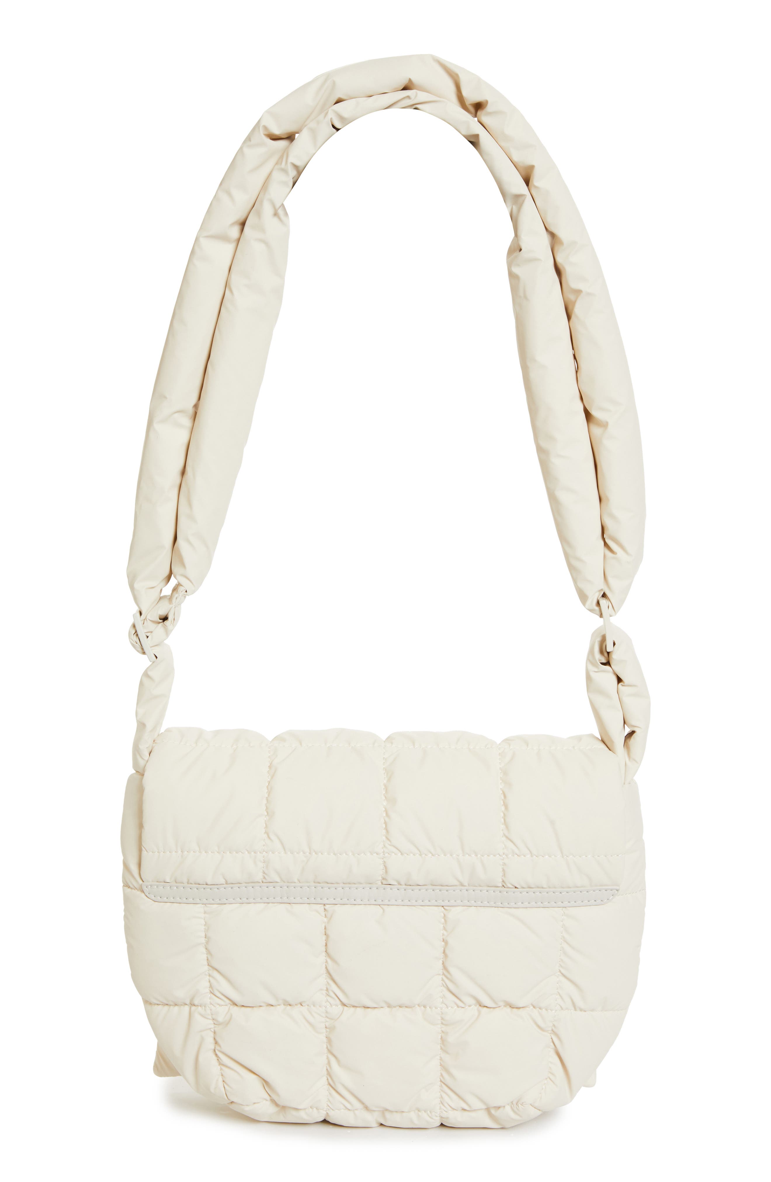 VeeCollective Porter Water Repellent Quilted Messenger Crossbody Bag, Alternate, color, Birch