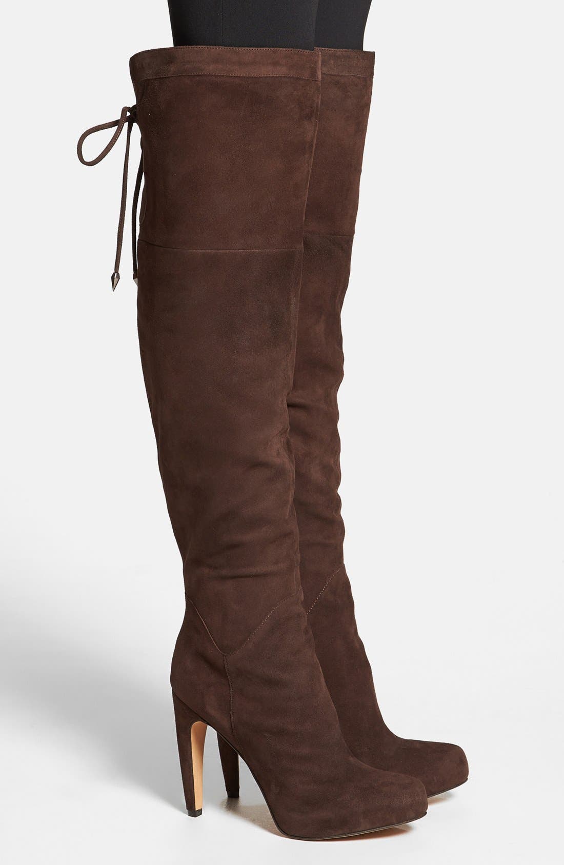 'Kayla' Over the Knee Boot, Alternate, color, ESPRESSO BEAN  SUEDE