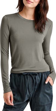 Splendid Long Sleeve Crewneck T-Shirt