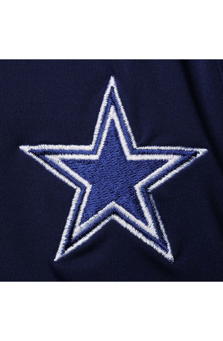 Tommy Bahama Women's Tommy Bahama Navy Dallas Cowboys Pearl Clara Wrap One-Piece Swimsuit, Alternate, color, Navy