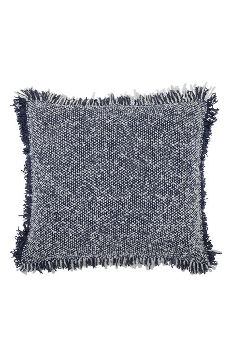 Heathered Fringe Accent Pillow