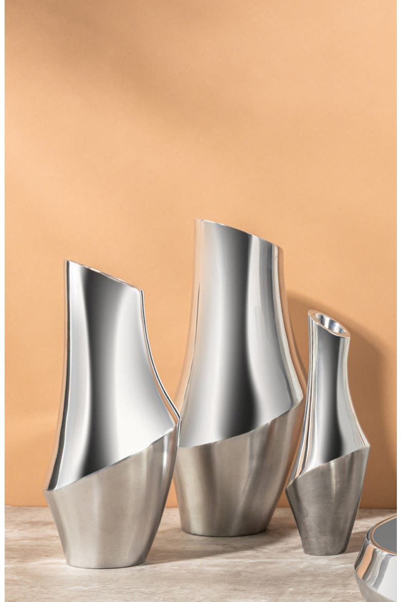 Symphony Vase, Alternate, color, SILVER