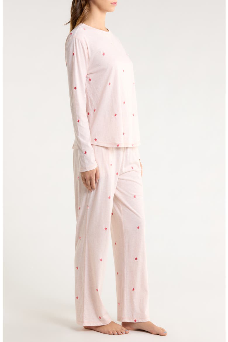 Jada Organic Cotton Pajamas, Alternate, color, ROSEWATER/ GERANIUM