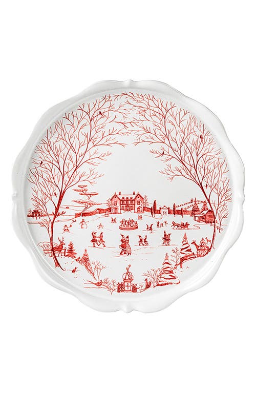 Juliska Country Estate Winter Frolic Cake Stand In White