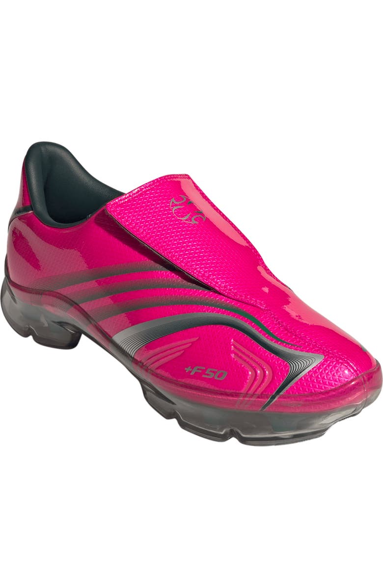adidas Adiframe F50 Running Sneaker, Main, color, Shock Pink/ Green/ Silver