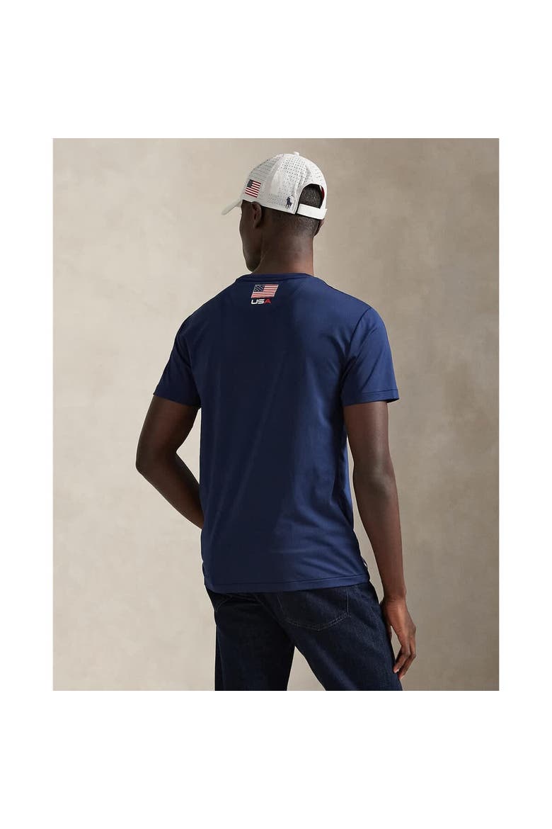 Men's Polo Ralph Lauren Team USA Stretch Jersey T-Shirt, Alternate, color, Navy