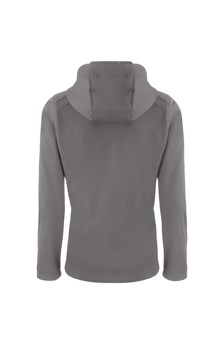 Cutter & Buck Women's Cutter & Buck Gray Green Bay Packers Evoke Eco Softshell Recycled Full-Zip Hooded Jacket, Alternate, color, 