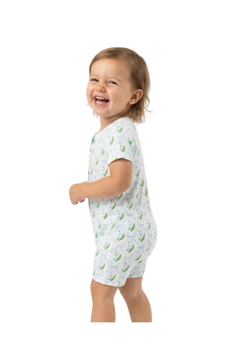 Motette Short Sleeve and Shorts Sleeper, Alternate, color, Bluebell Bows