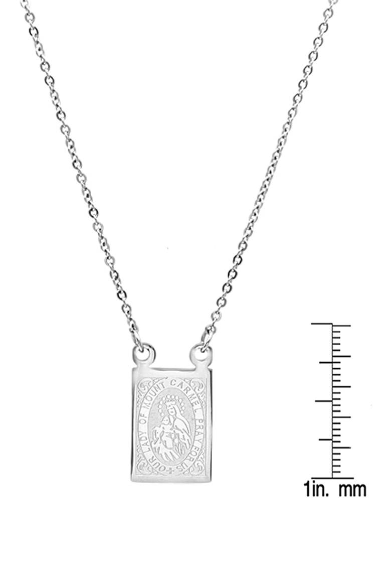 Dual Religious Pendant Necklace, Alternate, color, METALLIC