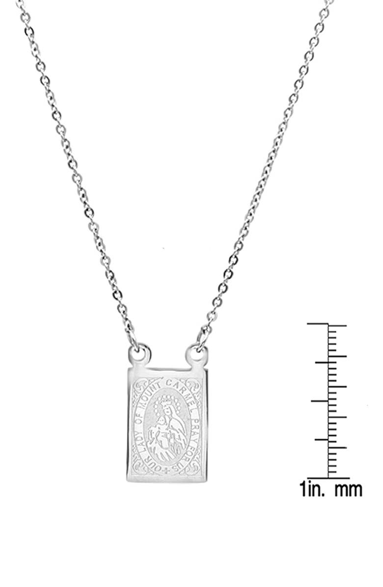 HMY JEWELRY Dual Religious Pendant Necklace, Alternate, color, Metallic