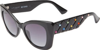 52mm Gradient Cat Eye Sunglasses