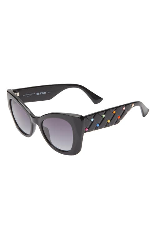 Kurt Geiger London 52mm Gradient Cat Eye Sunglasses In Gray
