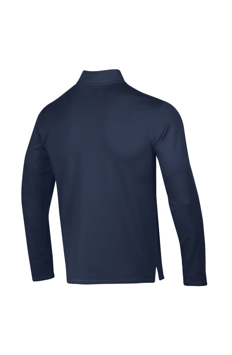 Under Armour Men's Under Armour Navy Notre Dame Fighting Irish Ireland Motion Quarter-Zip Pullover Top, Alternate, color, 