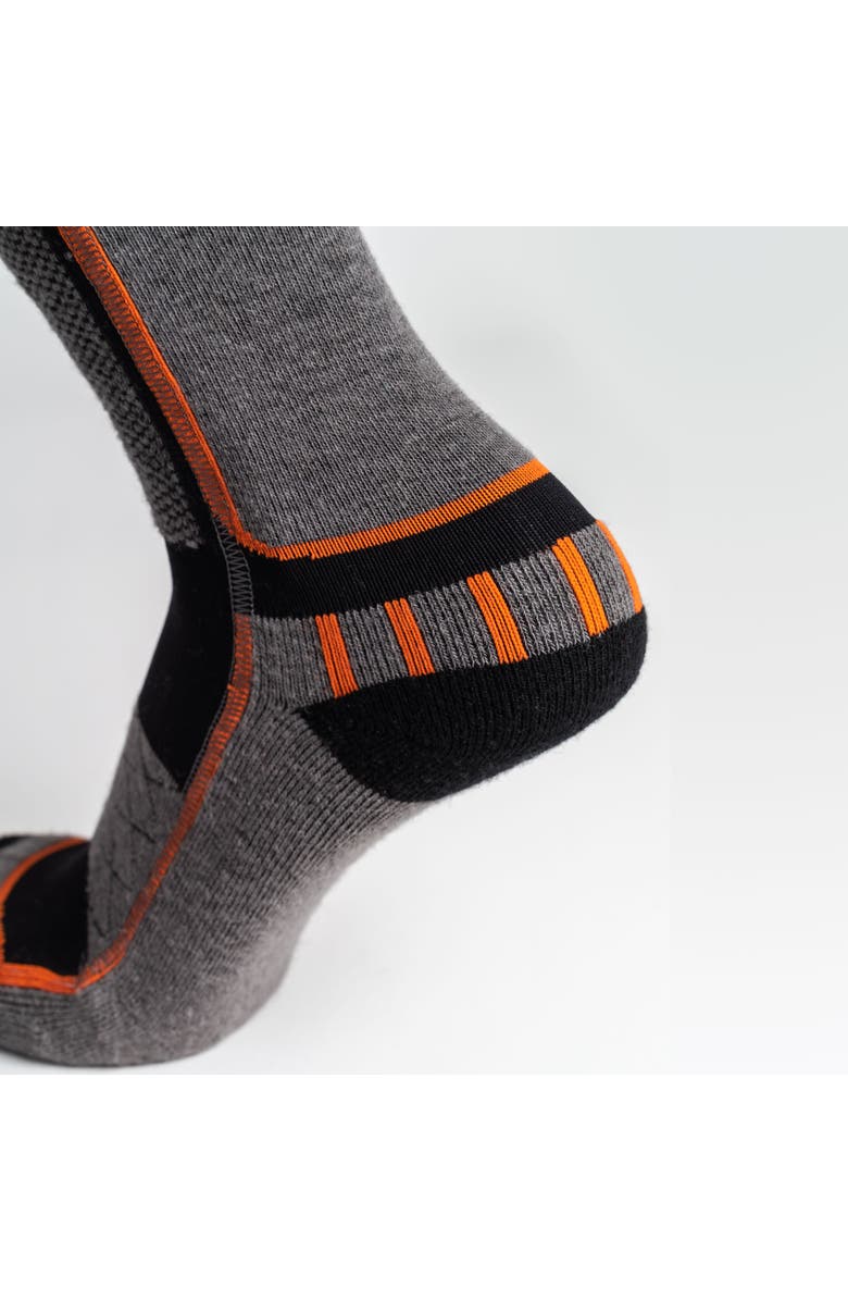 Mobile Warming Pro Compression Heated Wool Ski Socks, Alternate, color, Black