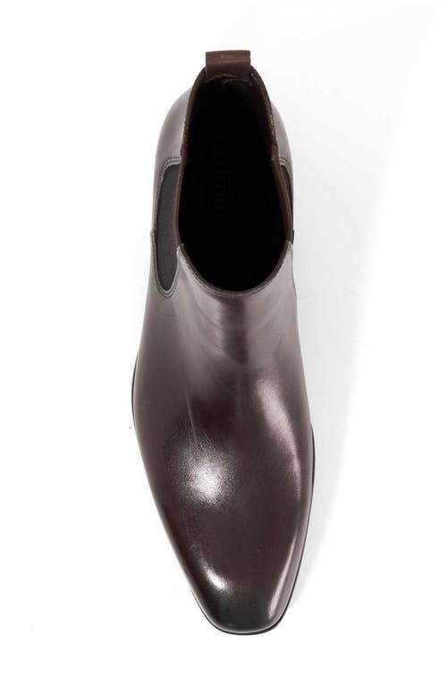 Dune London Matchin Plain Toe Chelsea Boot In Brown